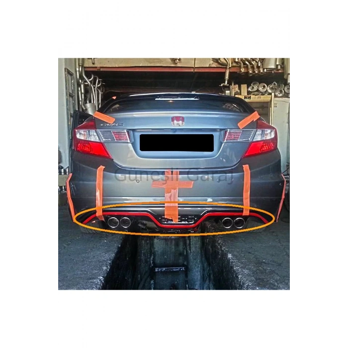 Honda Civic Fb7 Custom Uyumlu Difüzör