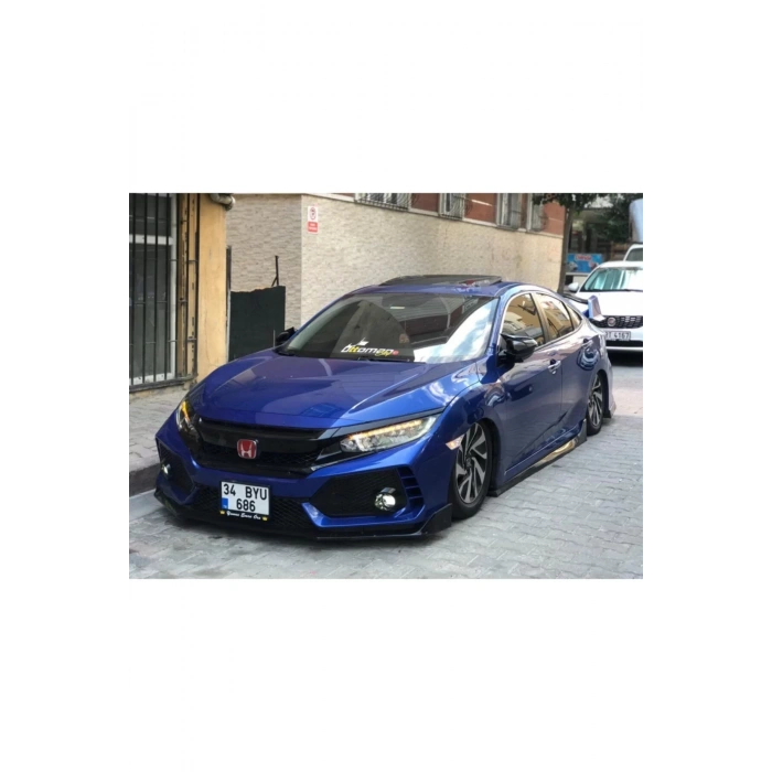 Honda Civic Fc5 Turbo Uyumlu Ön Lip P. Black (PLASTİK)