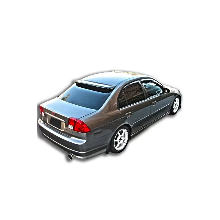 Honda Civic Vtec 2 2001-2006 Parlak Siyah Plastik Cam Üstü Spoiler