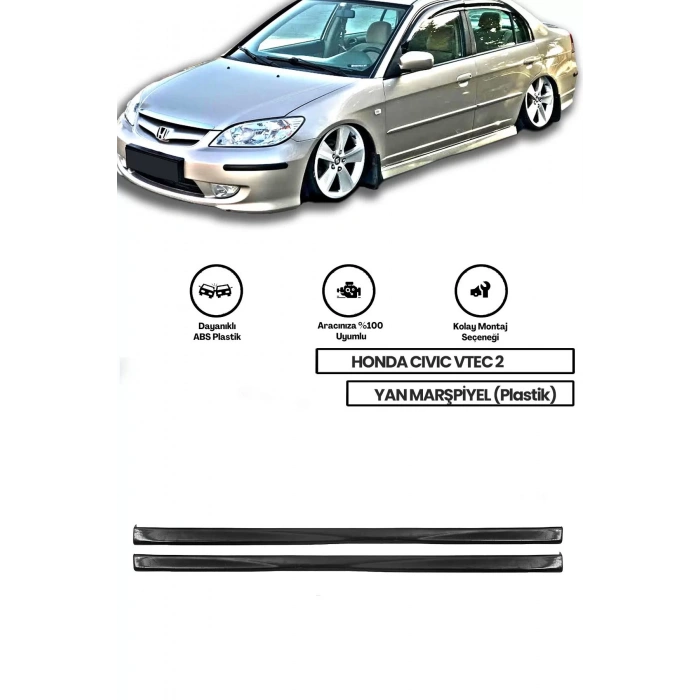 Honda Civic Vtec 2 Plastik Yan Marşpiyel