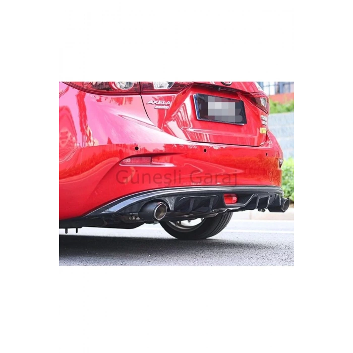 Mazda 3 2014-2019 Uyumlu Çift Çıkış Difüzör (plastik)
