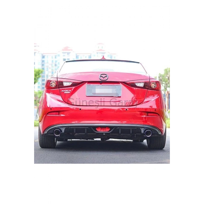 Mazda 3 2014-2019 Uyumlu Çift Çıkış Difüzör (plastik)