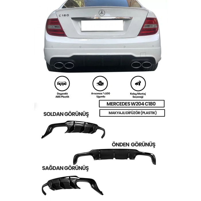 Mercedes W204 C180 Uyumlu Makyajlı Difüzör (plastik)