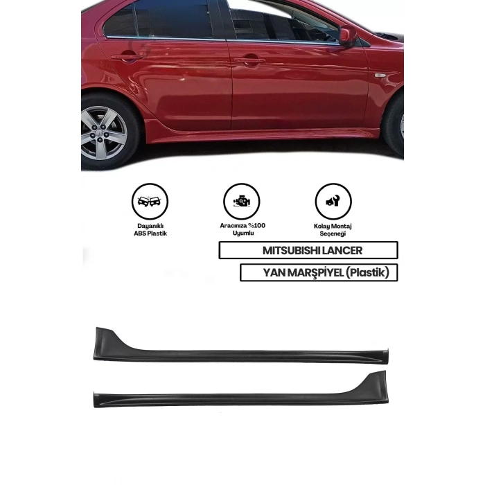 Mitsubishi Lancer Yan Marşpiyel (ÇİFT) (PLASTİK)