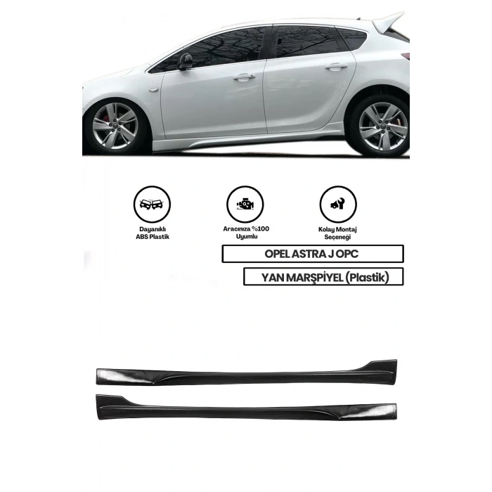Opel Astra J Opc Yan Marşpiyel (ÇİFT) (PLASTİK)