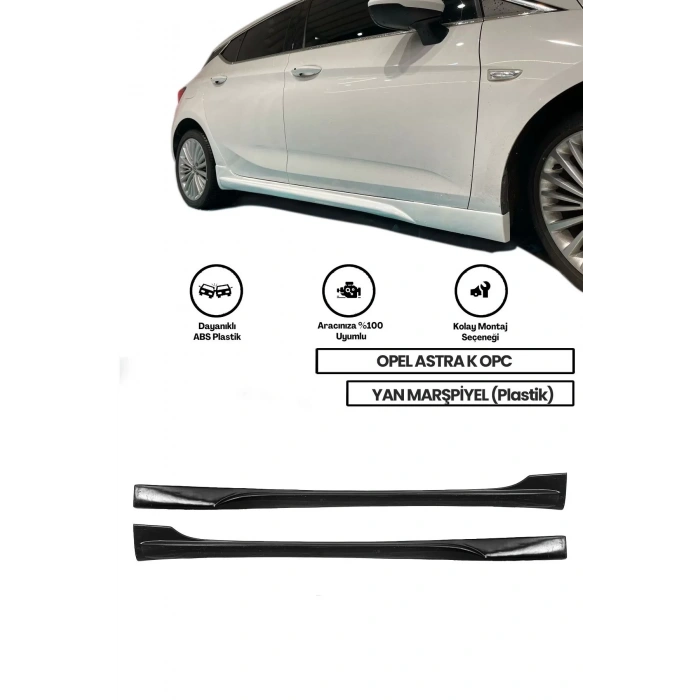 Opel Astra K Opc Yan Marşpiyel (ÇİFT) (PLASTİK)