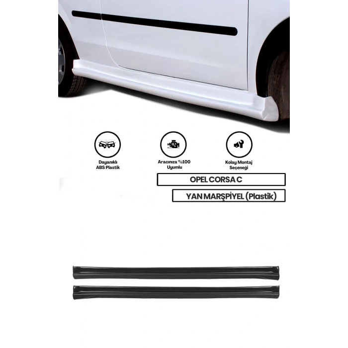 Opel Corsa C Yan Marşpiyel (plastik) Uyumlu