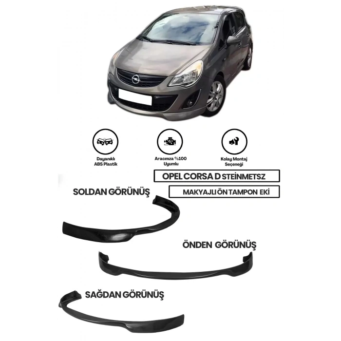 Opel Corsa D Uyumlu Steinmetz Makyajlı Plastik Ön Ek