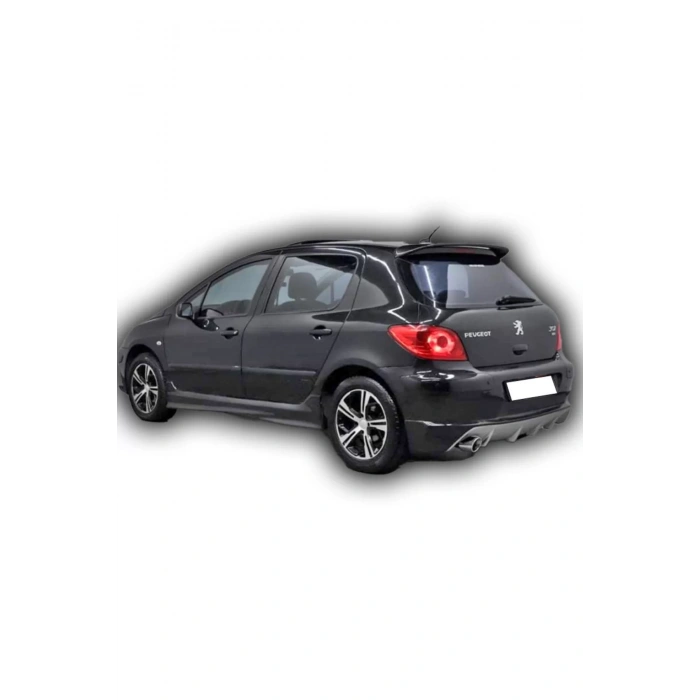 Peugeot 307 Uyumlu Yan Marşpiyel Seti Plastik Mat Siyah 2001-2009