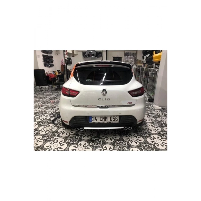 Renault Clio 4 Bagaj Üstü Spoiler Spoyler Plastik Boyasız