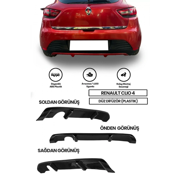 Renault Clio 4 Düz Difüzör (PLASTİK)
