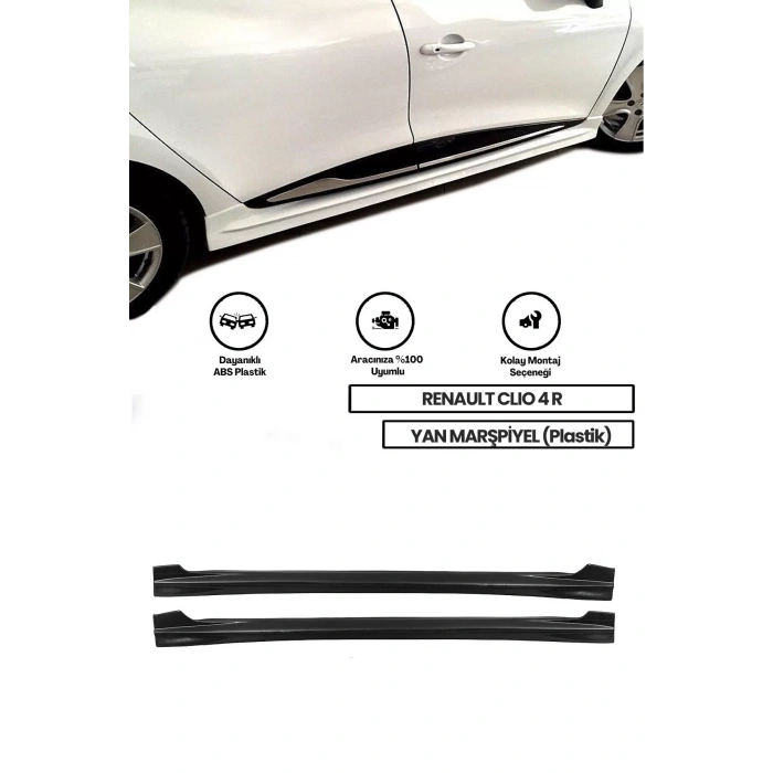 Renault Clio 4 R Yan Marşpiyel (ÇİFT) (PLASTİK)