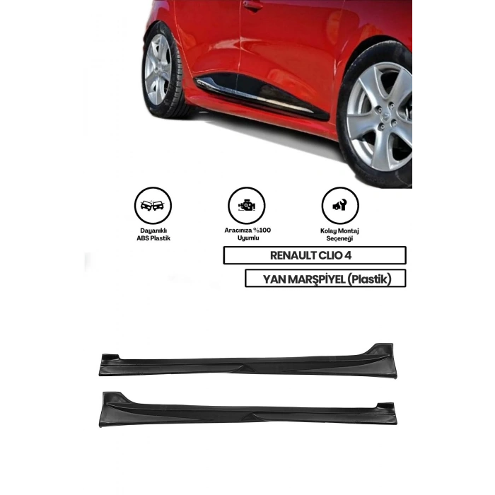 Renault Clio 4 Yan Marşpiyel (ÇİFT) (PLASTİK)