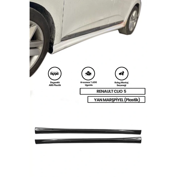 Renault Clio 5 Yan Marşpiyel (ÇİFT) (PLASTİK)