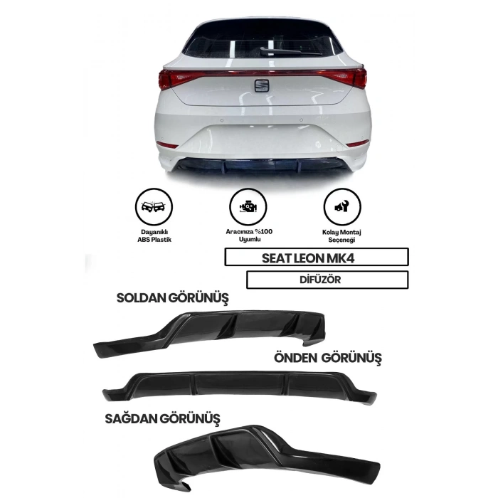Seat Leon Mk4 Difüzör (plastik)