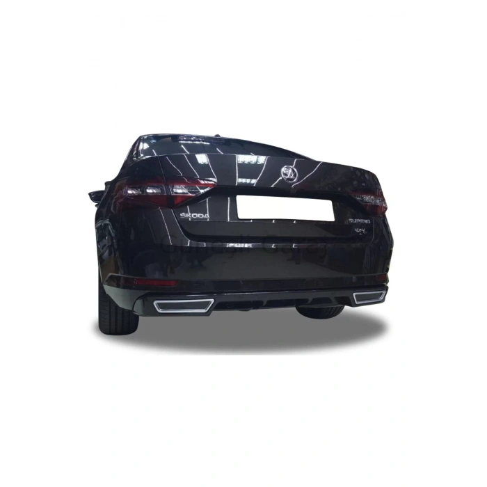 Skoda Superb Egzoz Görünümlü Difüzör (PLASTİK)