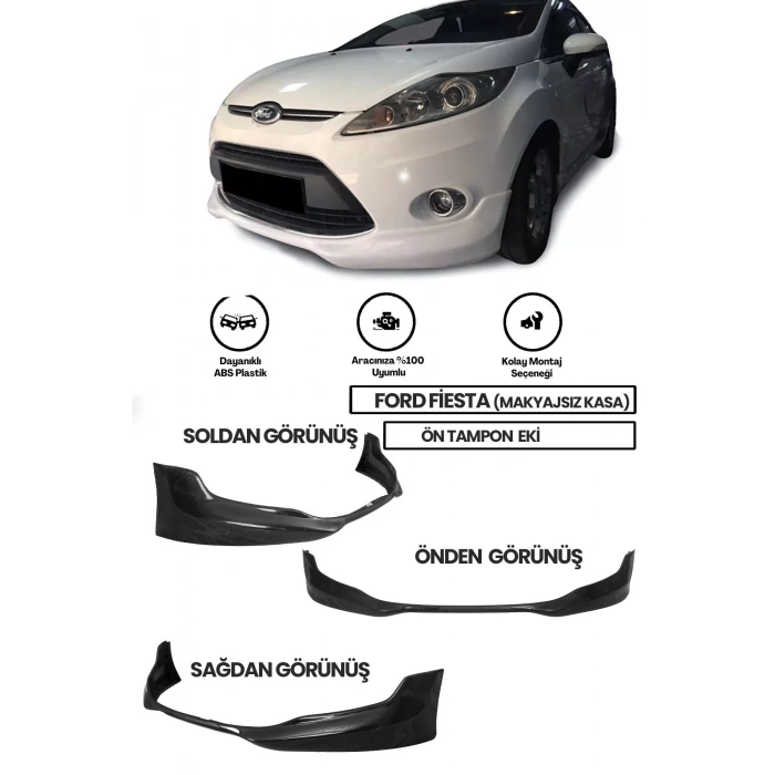 Uyumlu Fiesta Makyajsız Kasa Ön Ek (plastik)