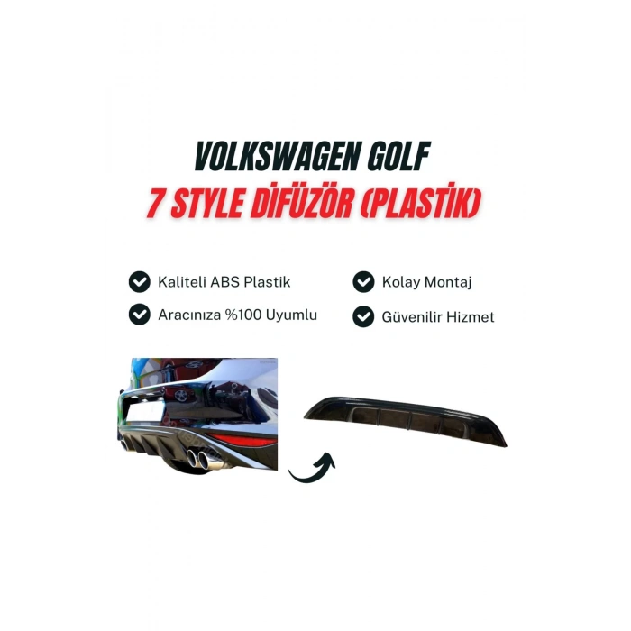 Volkswagen Golf 7 Style Difüzör (PLASTİK)