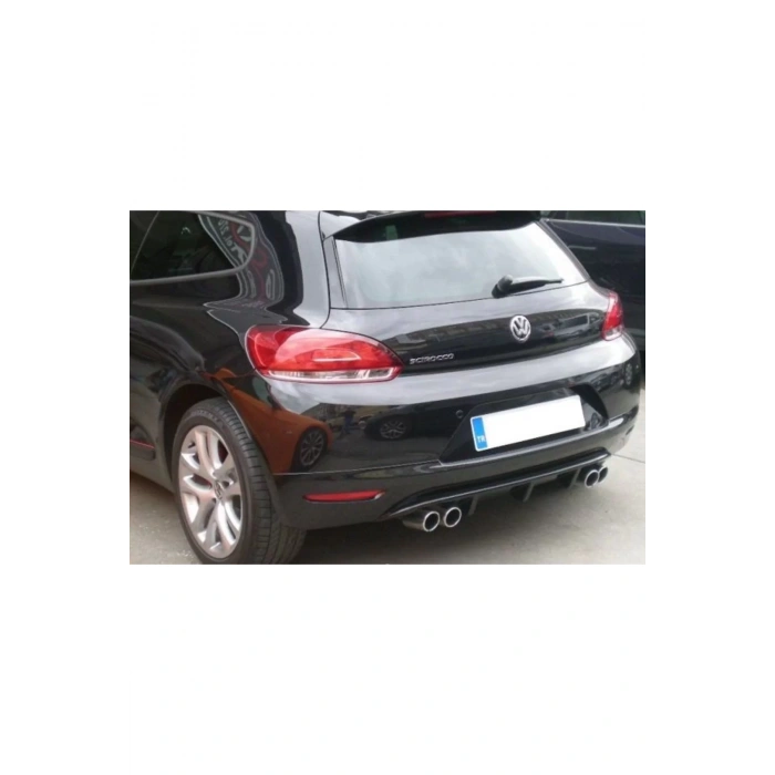 Volkswagen Scirocco Makyajsız Çift Çıkış Difüzör (PLASTİK)