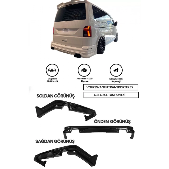 Volkswagen Transporter T7 Abt Arka Ek (PLASTİK)