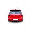 Volkswagen Golf 7 2012-2017 Parlak Siyah Plastik Ortadan Çift Çıkışlı R400 Difüzör