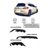 Volkswagen Scirocco Makyajsız Tek Çıkış Difüzör (PLASTİK)