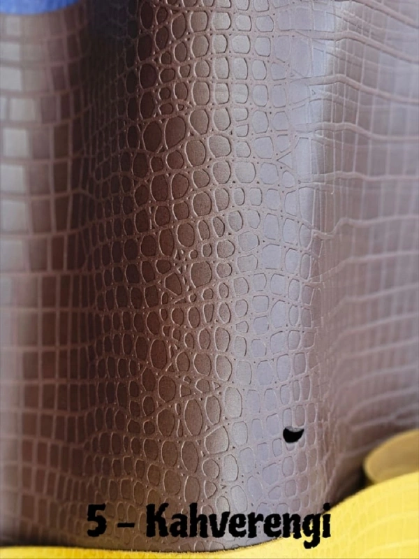 Mikro Timsah (Croco) Baskılı Vaketa Deri (1m-1.2mm)
