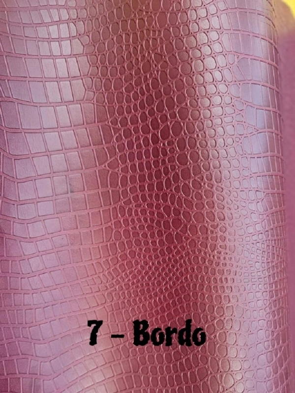 Mikro Timsah (Croco) Baskılı Vaketa Deri (1m-1.2mm)