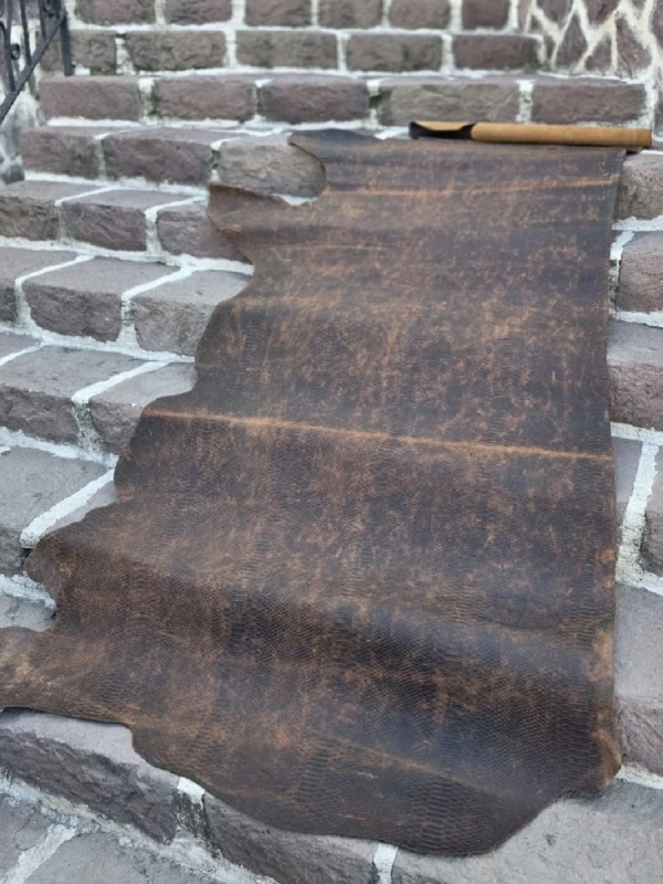 Crocodile Baskılı Crazy Deri (1.4mm 1.6mm)