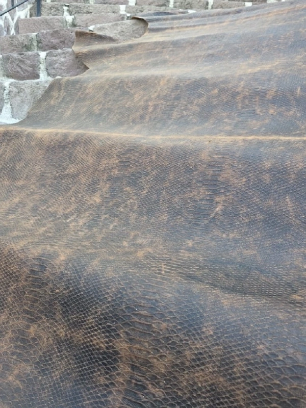 Crocodile Baskılı Crazy Deri (1.4mm 1.6mm)