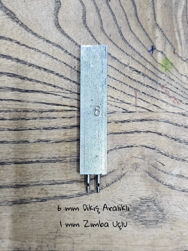 6mm Dikiş Aralıklı - 1mm Zımba Uçlu - 2li Delme