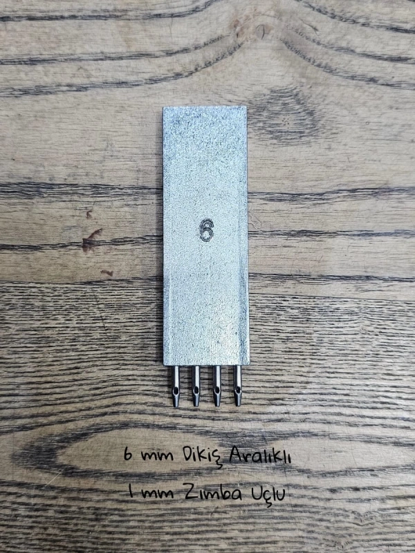 6mm Dikiş Aralıklı - 1mm Zımba Uçlu - 4lü Delme