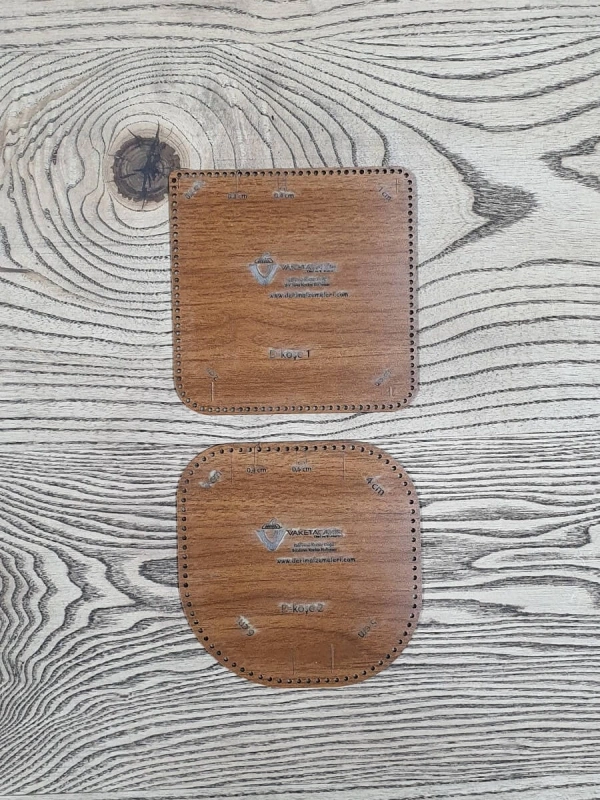 Köşe Cetvel 2li Ahşap Delikli