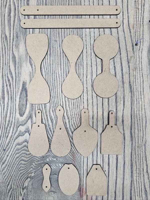 Deri ANH Set Anahtarlık Sablonu