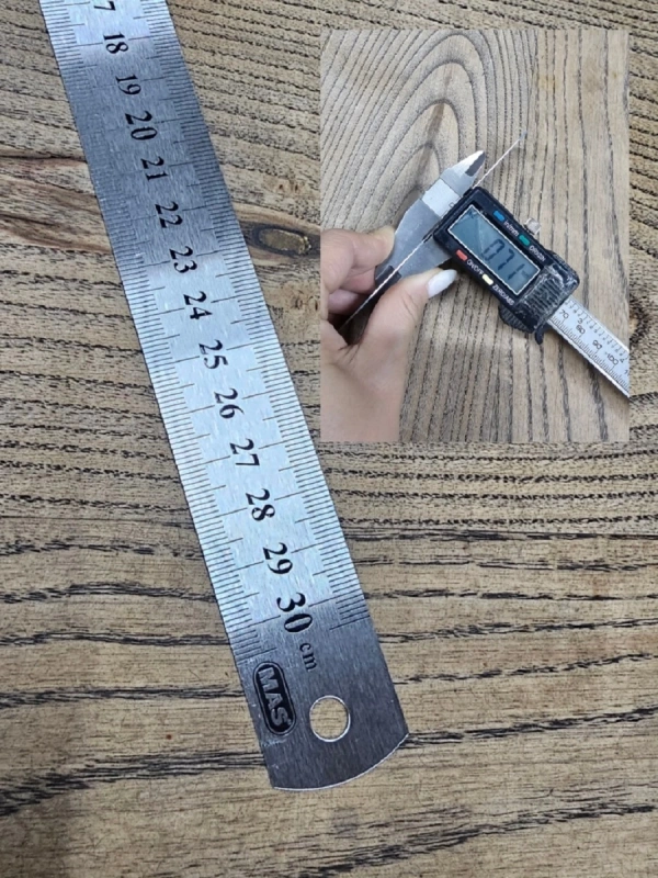 Çelik Cetvel MAS 30cm Kalın