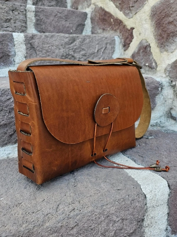 Deri CNT603 Canta Sablonu (TEK PARCA)