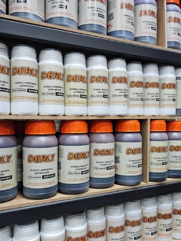DERLY Color Su Bazlı Vejetal Deri Boyaları (100ml)