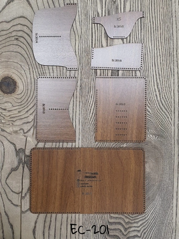 EC-201 Ahşap Erkek Kartlık Şablonu