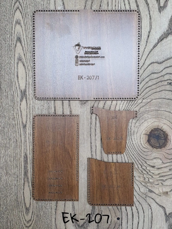 EK-207 Ahşap Kartlık Şablonu