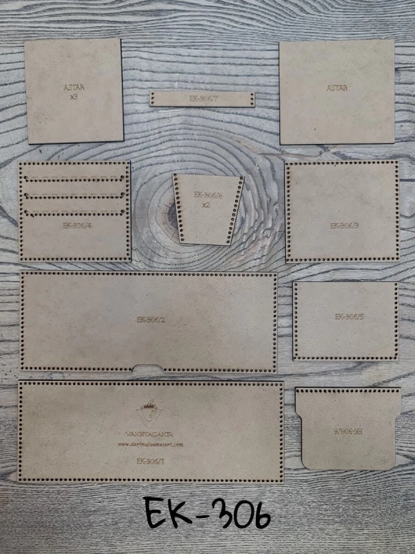 EK-306 Ahşap Cüzdan Şablonu