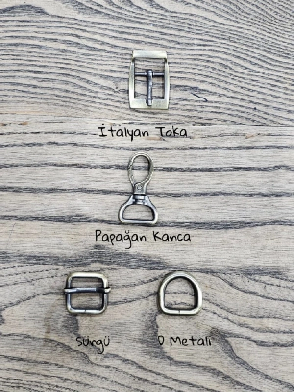 Fırçalı Antik 2 cm Metal Aksesuar