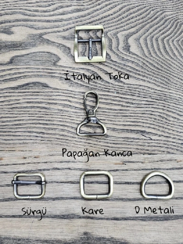 Fırçalı Antik 2.5 cm Metal Aksesuar