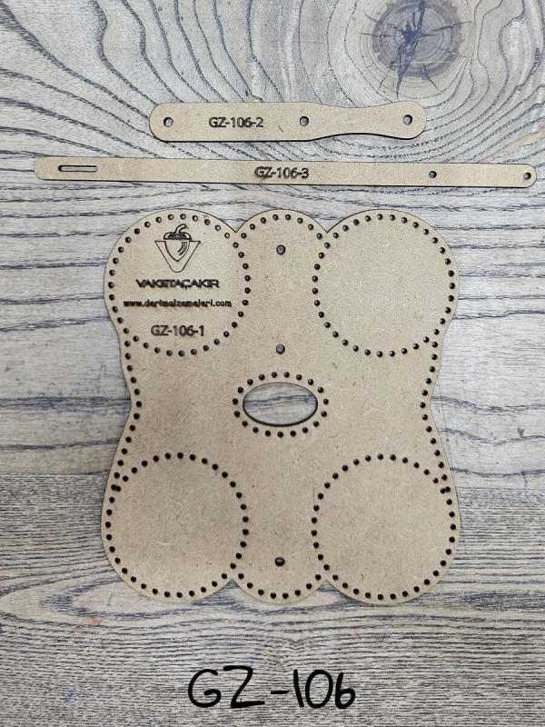 Deri GZ106 Gözlük Sablonu