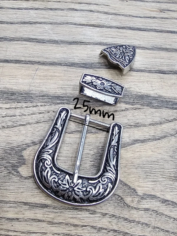 Süslü Nikel Kemer Tokası (25mm)