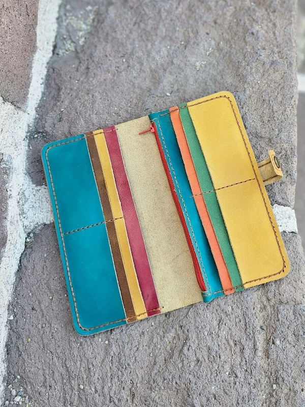 Kendin Yap Kit - VCD-261 Rengarenk Deri Cüzdan