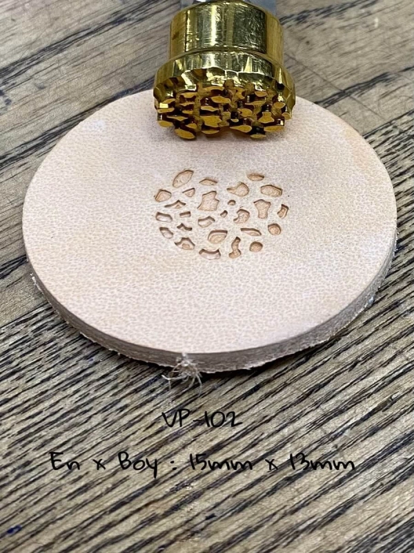 Deri Baskı VP101-102 Pirinc Stamp