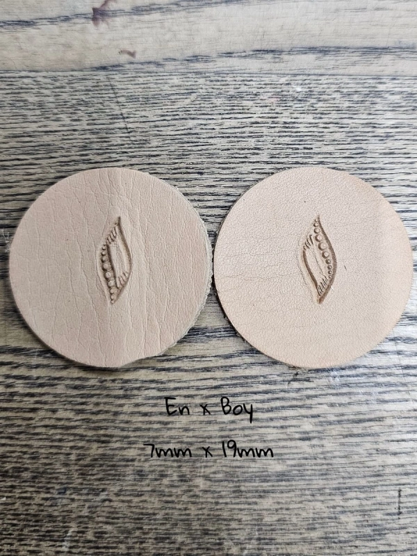 Deri Baskı VP398-399 Pirinc Stamp