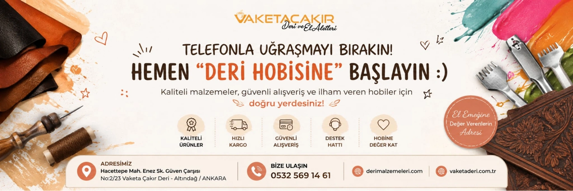 DERİ HOBİSİNE BAŞLAYIN