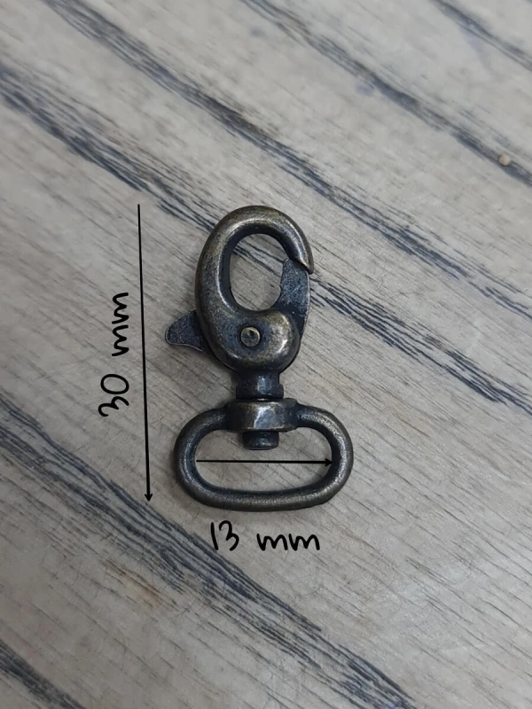 Zamak Kanca (Papağan) 1.2 cm Antik