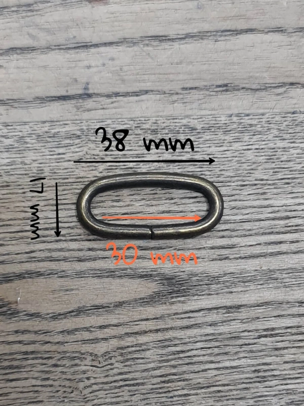 30 mm Antik Oval Halka